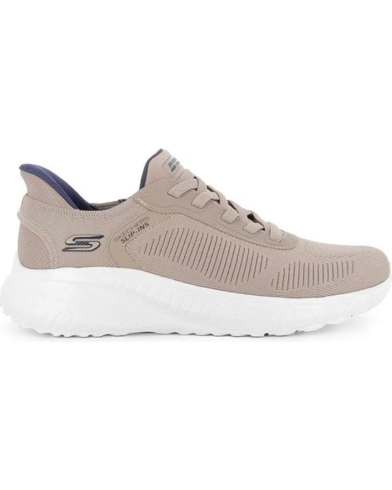 Skechers Sneakers Bobs Sport Squad Chaos Hombre Taupe Marrón
