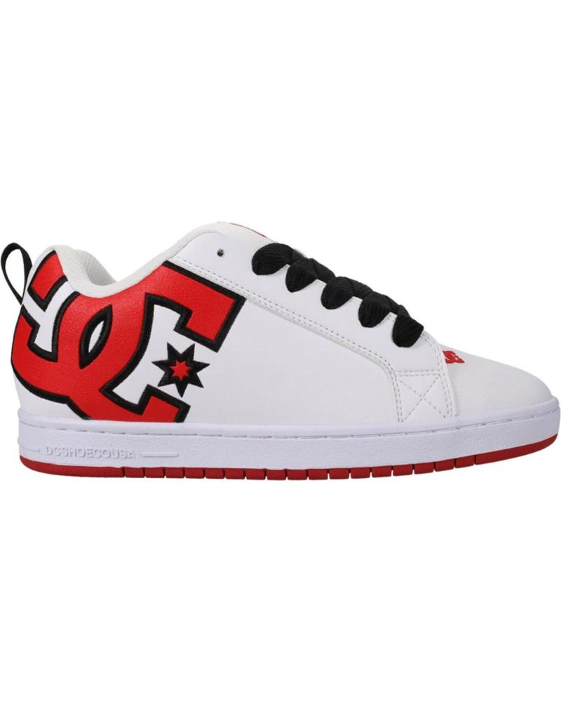 DC SHOES ZAPATILLAS COURT GRAFFIK BLANCAS Y ROJAS MULTICOLOR