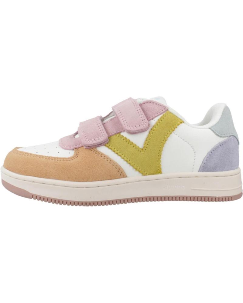 VICTORIA TIEMPO 1124116N - ZAPATILLAS CASUAL SERRAJE MULTICOLOR NARANJA CON TIRAS ADHESIVAS NRNJA