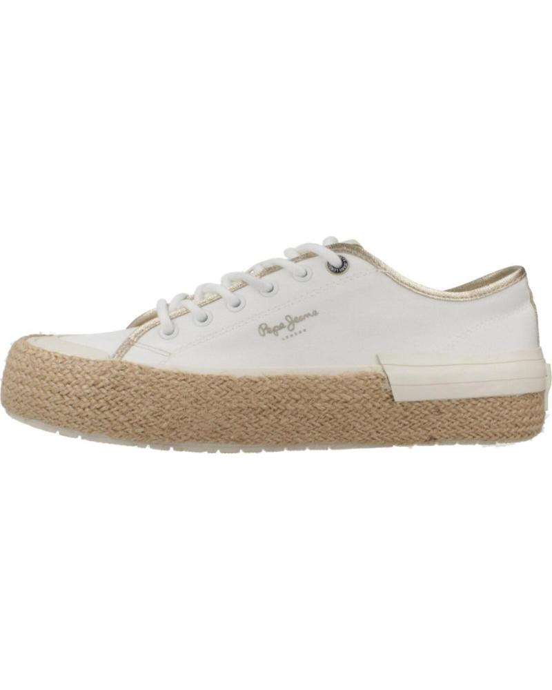 Deportivas de Mujer PEPE JEANS ZAPATILLAS MUJER MODELO SAMOI MIX COLOR BLANCO 800WHT