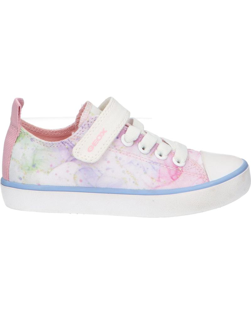 Deportivas de Niña GEOX J454NA 000AN J GISLI C0406 WHITE-PINK C0406