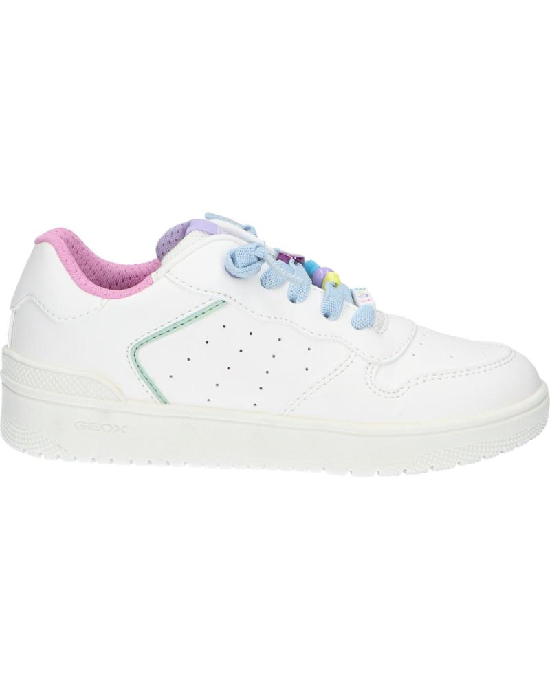 Deportivas de Niña GEOX J45HXD 0003W J WASHIBA C0653 WHITE-MULTICOLOR C0653