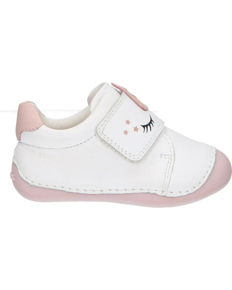 Deportivas de Niña GEOX B3540B 00085 B TUTIM C1Z8W WHITE-LT ROSE