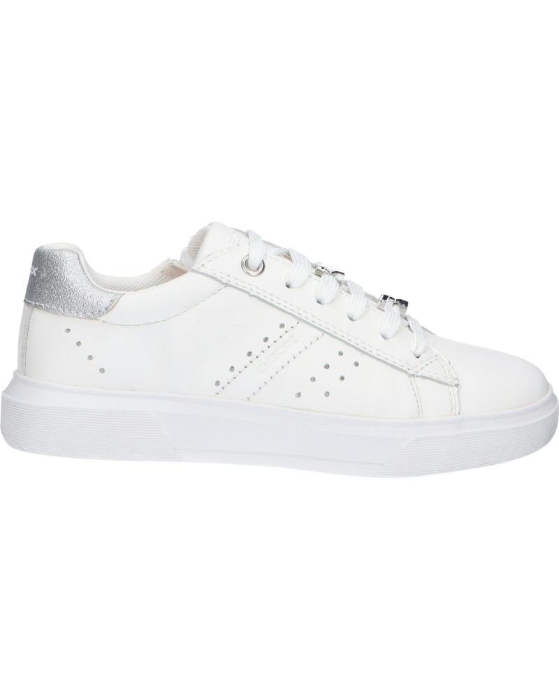 Deportivas de Niña GEOX J45GCB 085BC J NETTUNO C0007 WHITE-SILVER C0007