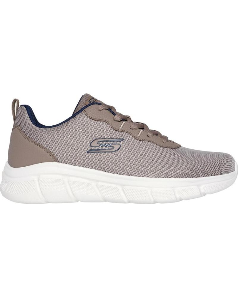 ZAPATILLAS SKECHERS BOBS B FLEX ICY EDGE HOMBRE TAUPE MARRÓN MARRóN