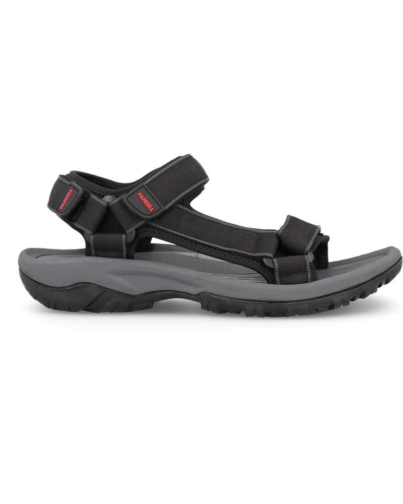 SANDALIAS PAREDES CORCOS NEGRAS | ESTILO OUTDOOR NEGRO NEGRO