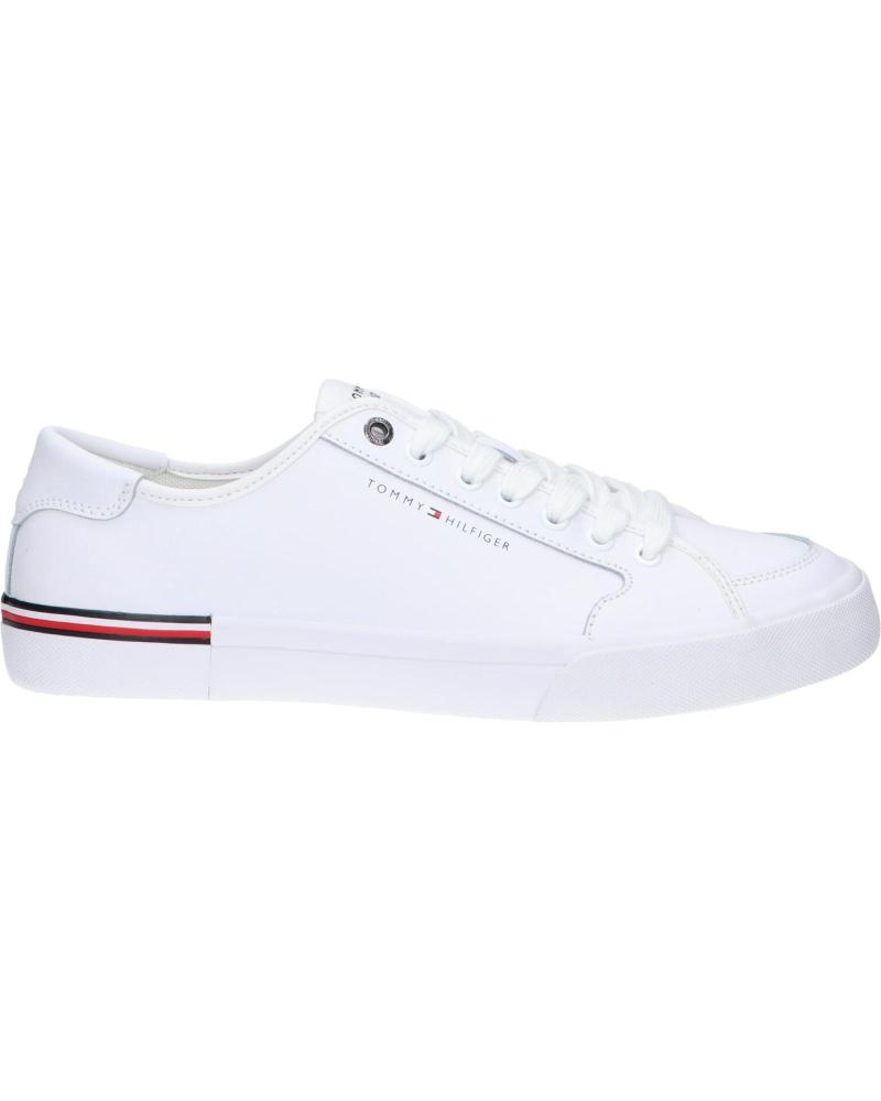 Deportivas de Hombre TOMMY HILFIGER FM0FM05399 CORE CORPORATE VULE LEATHER YBS WHITE