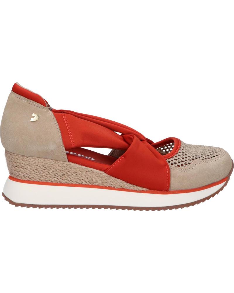 SANDALIAS CUÑA GIOSEPPO DARLINGTON 74059 ROJAS Y BEIGE ROJO