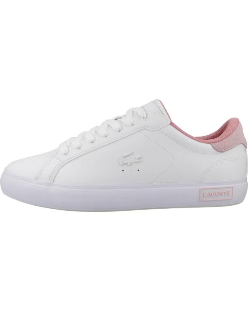 Deportivas de Mujer Lacoste Zapatillas Mujer Modelo Powercourt Color Blanco Whtpnk