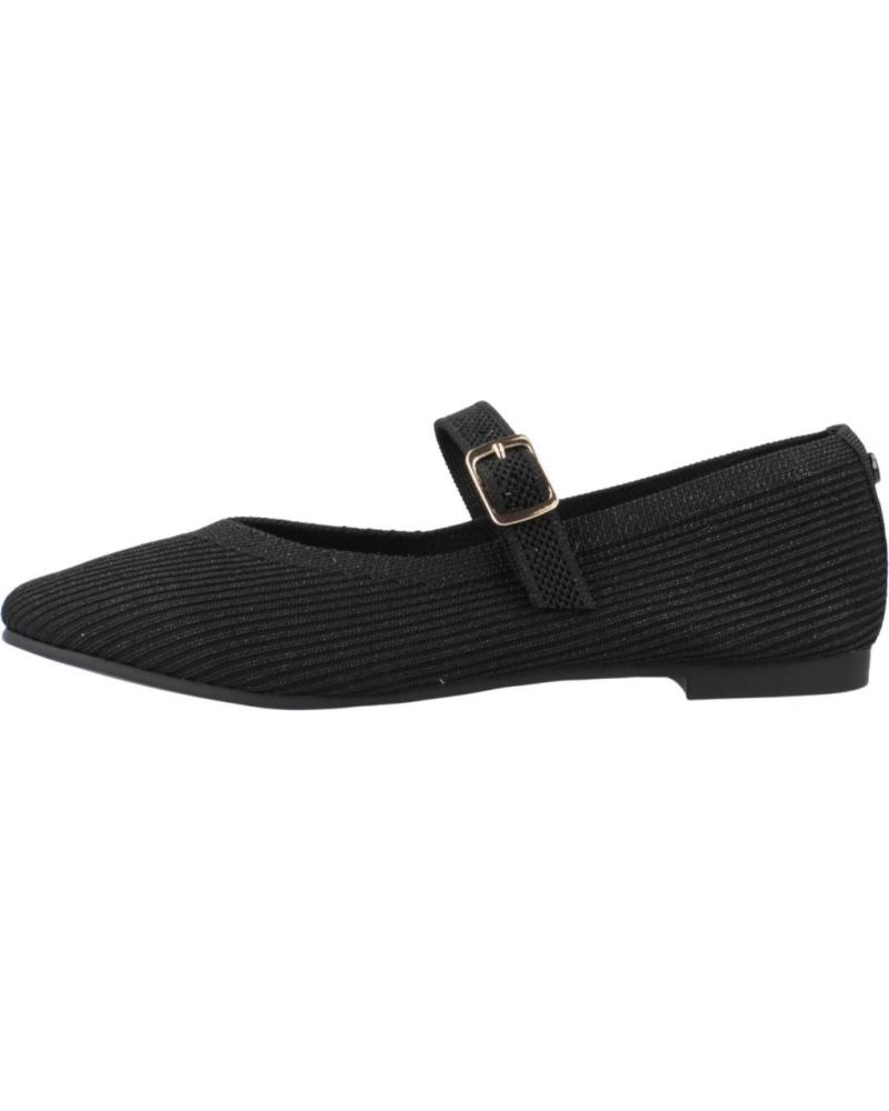 Bailarinas de Mujer LA STRADA MERCEDITAS BLACK-SILVER KNITTED NEGRO