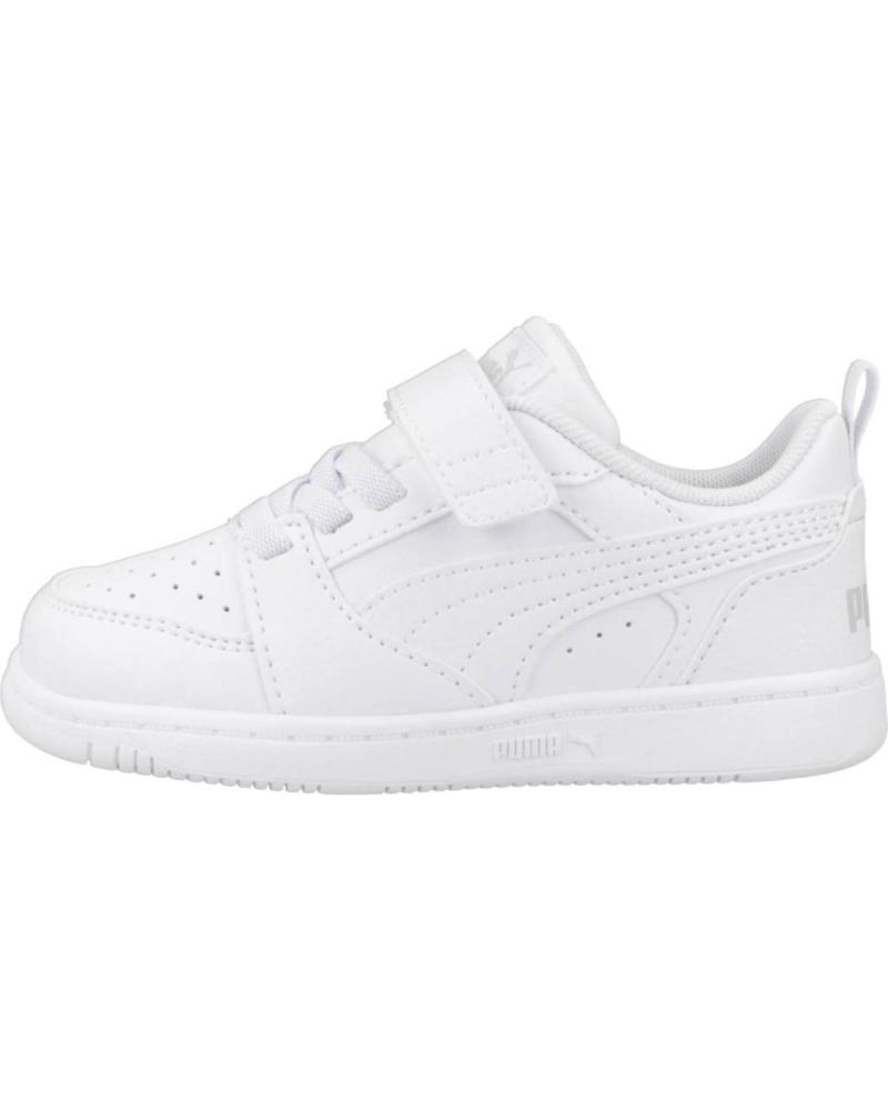 Deportivas de Niño PUMA ZAPATILLAS NINO MODELO REBOUND V6 LO A COLOR BLANCO WHITE