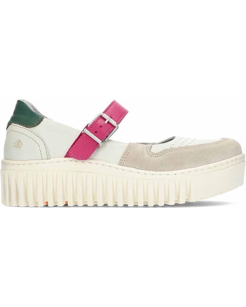 Bailarinas de Mujer ART BAILARINAS PARA MUJER CON PLATAFORMA BRIGHTON 1515 CREAMFUXIA