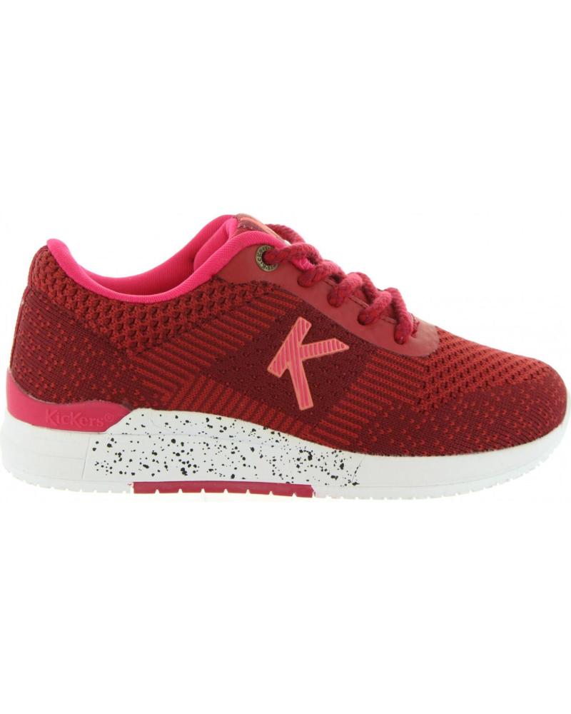 Zapatillas deporte de Mujer y Niña y Niño KICKERS 522010-30 KNITWEAR 183 BORDEAUX FUSHIA