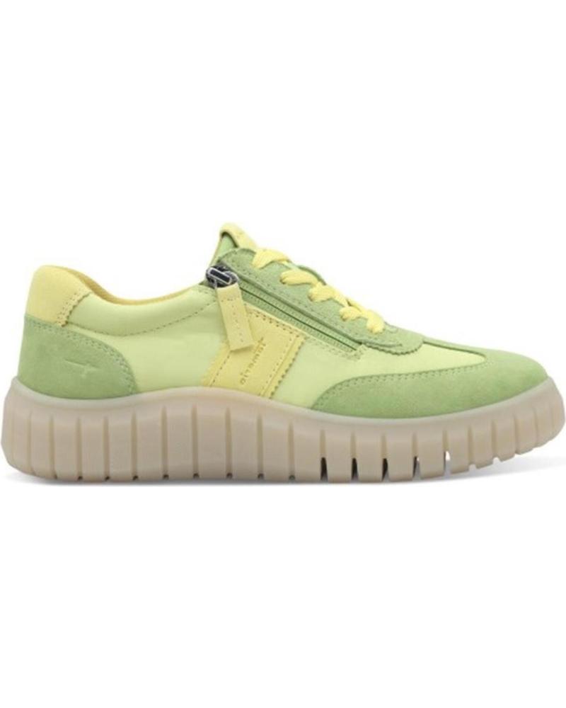 Deportivas de Mujer TAMARIS 83719 NUBUCK-NAYLON VERDE LIMA VERDE CLARO