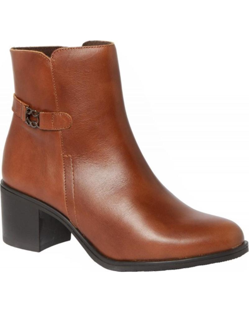 Botins de Mulher RODRI - BOTIN ADORNO PIEL TACON MEDIO CUERO