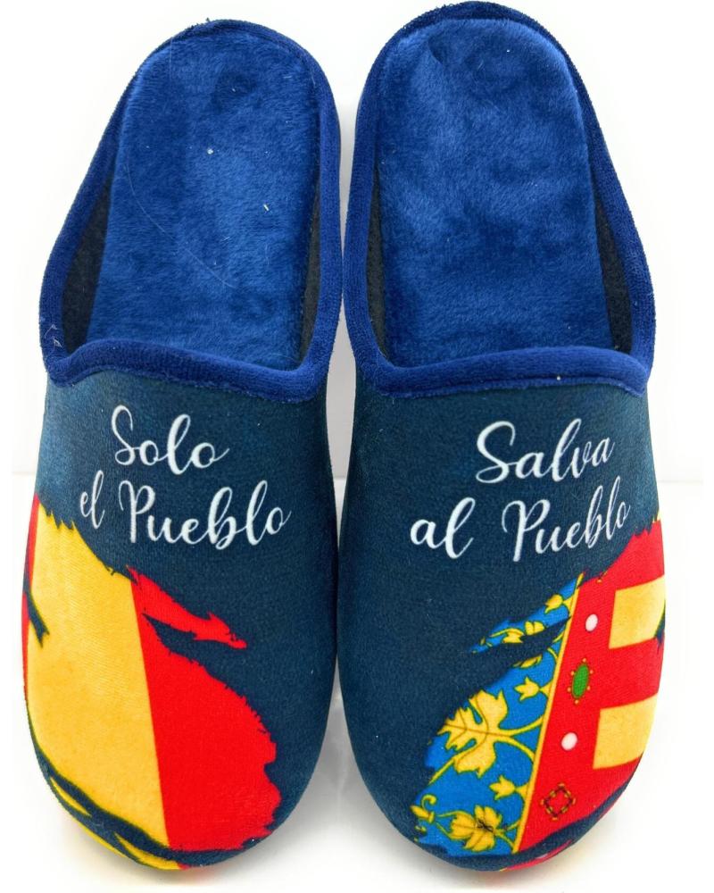 Calzado de casa de Niño ALCALDE ZAPATILLAS CASA CONFORT CADETE MENSAJE M NEGRO