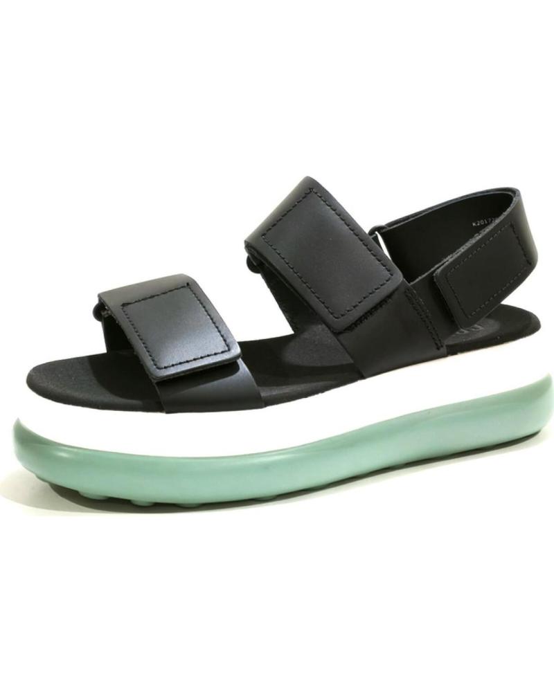 Sandalias de Mujer CAMPER SANDALIA CASUAL DE PIEL CON PLATAFORMA DE GOMA NEGRO