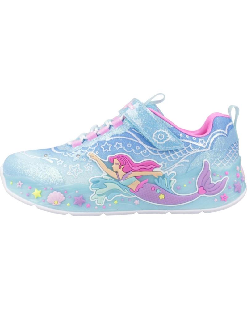 ZAPATILLAS SKECHERS MERMAID DREAMS BLMT CON LUCES PARA NIÑAS BLMT