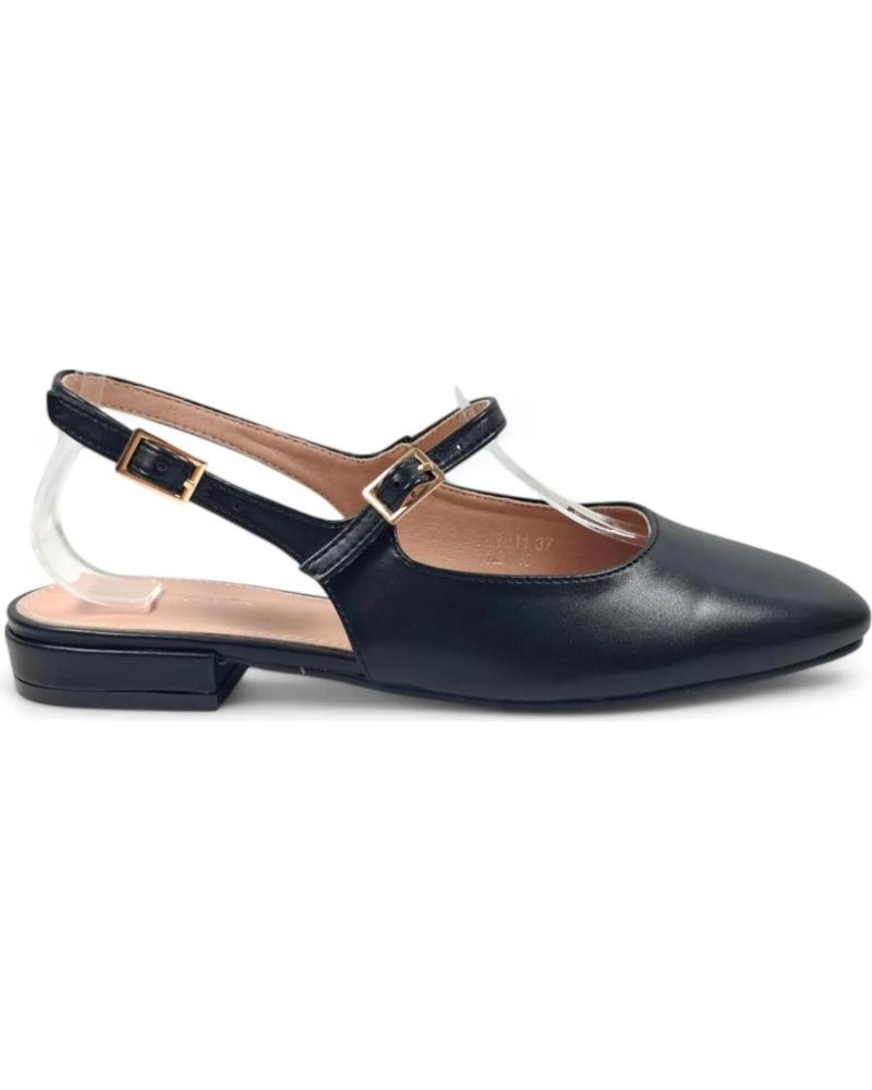 Sandalias de Mujer TIMBOS TACON DESTALONADO MUJER 131114 NEGRO