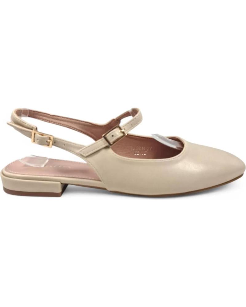 Sandalias de Mujer TIMBOS TACON DESTALONADO MUJER 131112 BEIGE