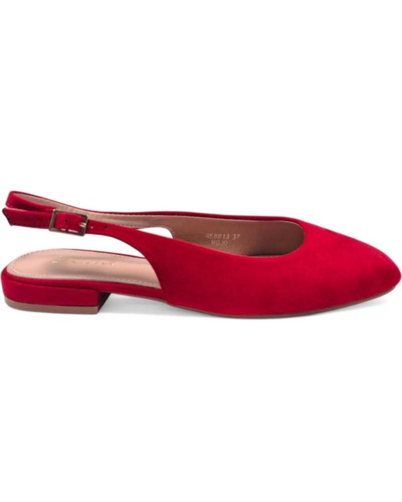 Sandalias de Mujer TIMBOS TACON DESTALONADO MUJER 131110 ROJO