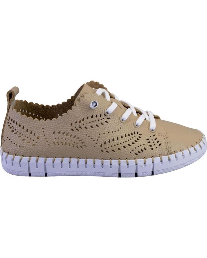 Deportivas de Mujer THE HAPPY MONK CRETA014 ZAPATILLAS CASUAL DE MUJER PIE BEIGE