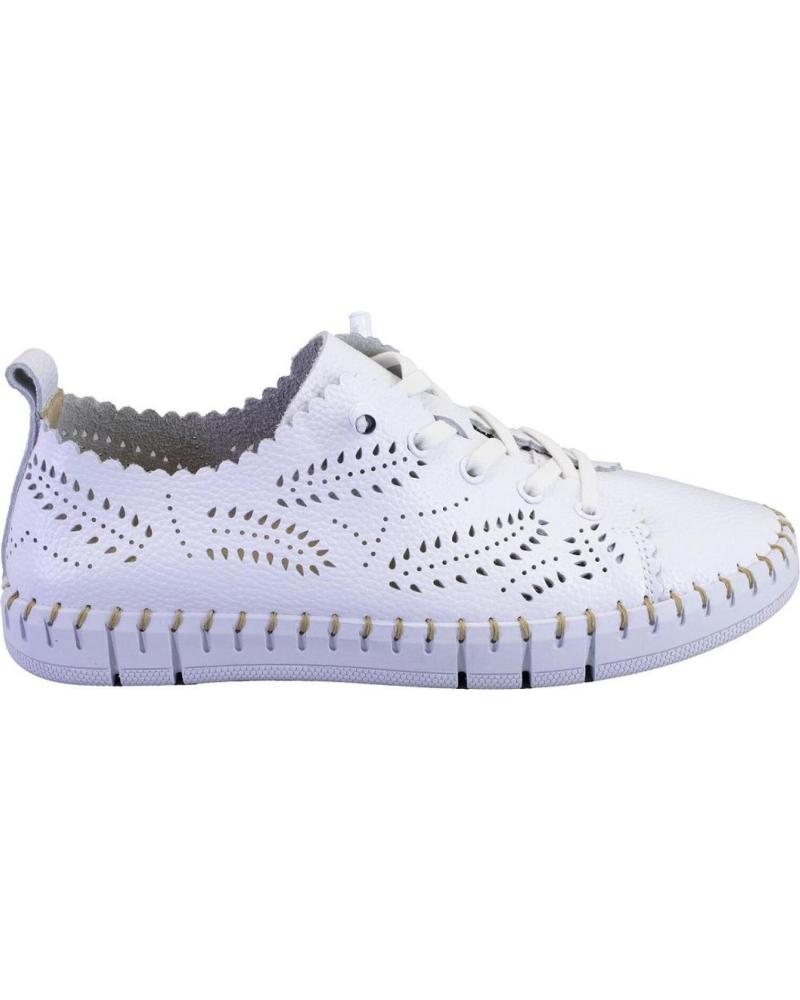 Deportivas de Mujer THE HAPPY MONK CRETA014 ZAPATILLAS CASUAL DE MUJER PI BLANCO