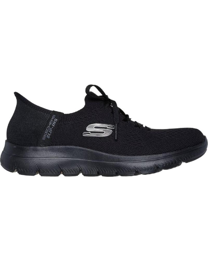 Deportivas de Mujer SKECHERS 150263 ZAPATILLAS CASUAL DE MUJER SLIP INS NEGRO