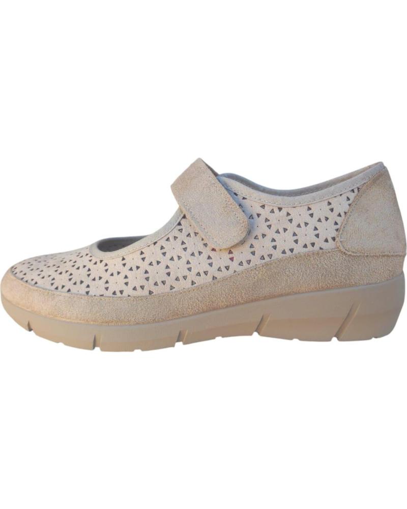 Sapatos de Mulher CUQUE MERCEDITAS COMODAS EN PIEL VELCRO Y PLANTILLA EXTRAIBLE MARRóN