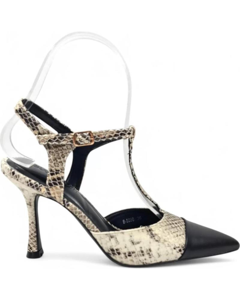 Sandalias de Mujer TIMBOS TACON DESTALONADO MUJER REPTIL 131104 VARIOS COLORES