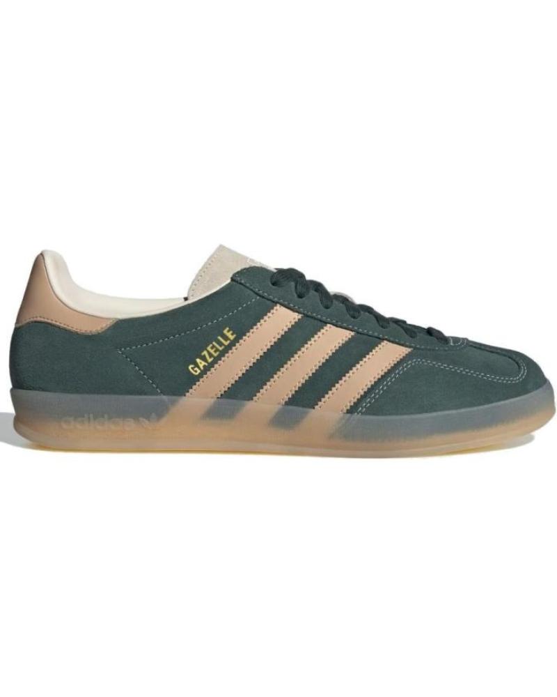 Deportivas de Hombre ADIDAS GAZELLE INDOOR JH5402 SHADOW GREEN - WARM SANDSTONE - WONDER SAGE GREEN