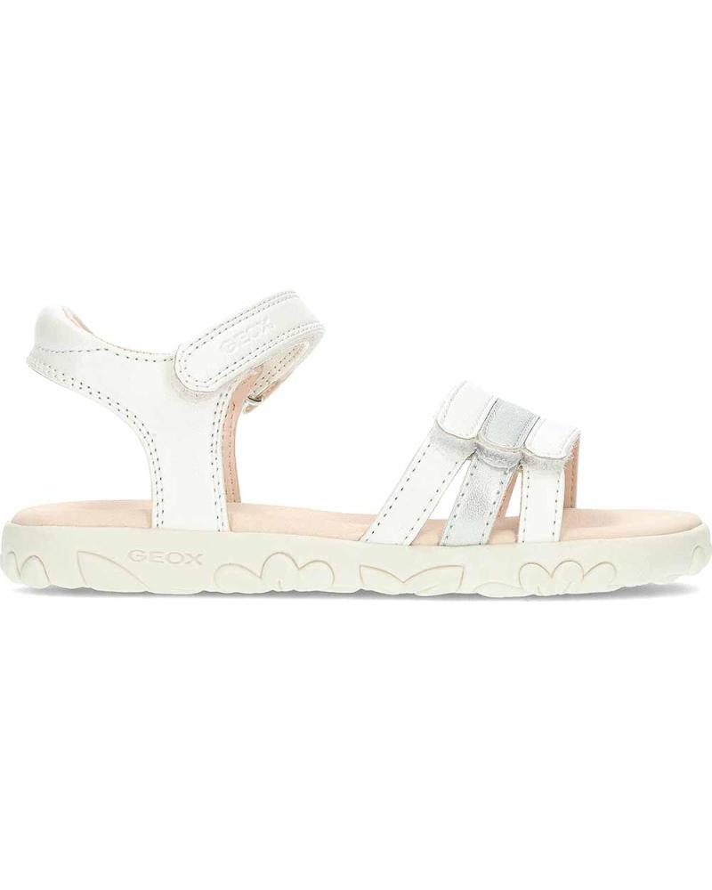 Sandalias de Niña GEOX SANDALIAS PARA NINA HAITI J458ZD WHITESILVER