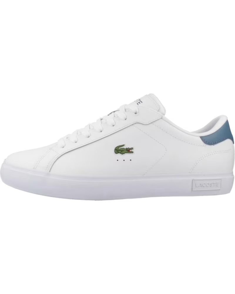 Lacoste Zapatilla Casual para Hombre Powercourt Color Blanc Blanco Azul