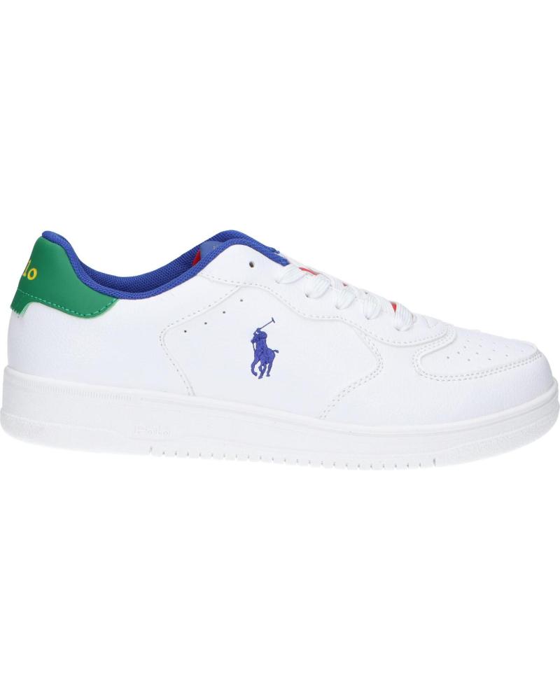 Deportivas de Mujer y Niña y Niño POLO RALPH LAUREN RL02436101 MASTERS COURT J-WHITE - ROYAL - MULTI TUMBLED