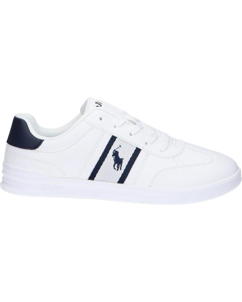 Deportivas de Mujer y Niña y Niño POLO RALPH LAUREN RL02475101 HERITAGE COURT III T-TOE J-WHITE - NAVY SMOOTH