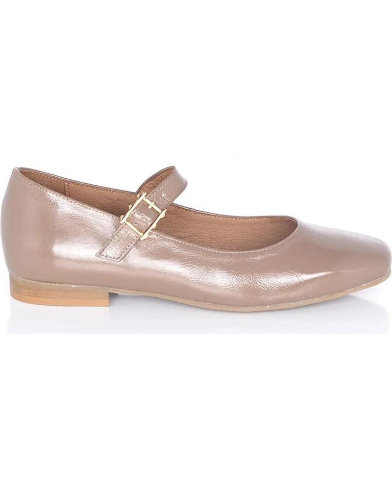 Bailarinas de Mujer PACO HERRERO BAILARINA VELVET CHAROL TAUPE PUNTA CUADRADA VARIOS COLORES