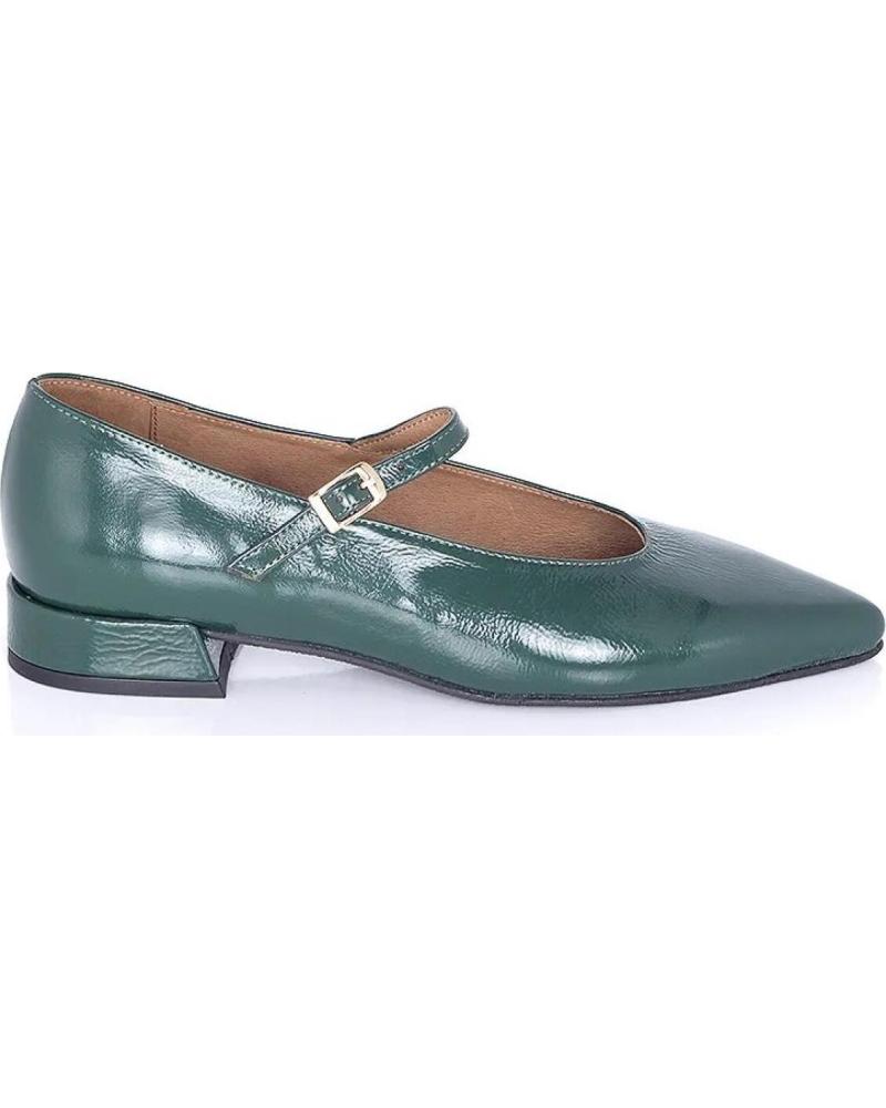 Bailarinas de Mujer PACO HERRERO BAILARINA HEBILLA VELVET CHAROL VERDE VARIOS COLORES