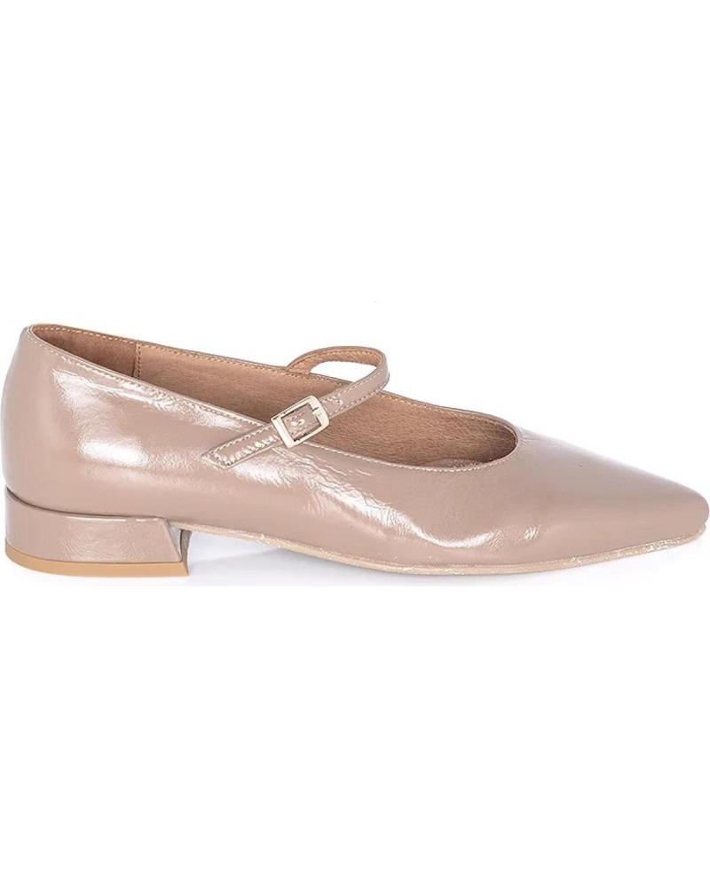 Bailarinas de Mujer PACO HERRERO BAILARINA HEBILLA VELVET CHAROL TAUPE VARIOS COLORES