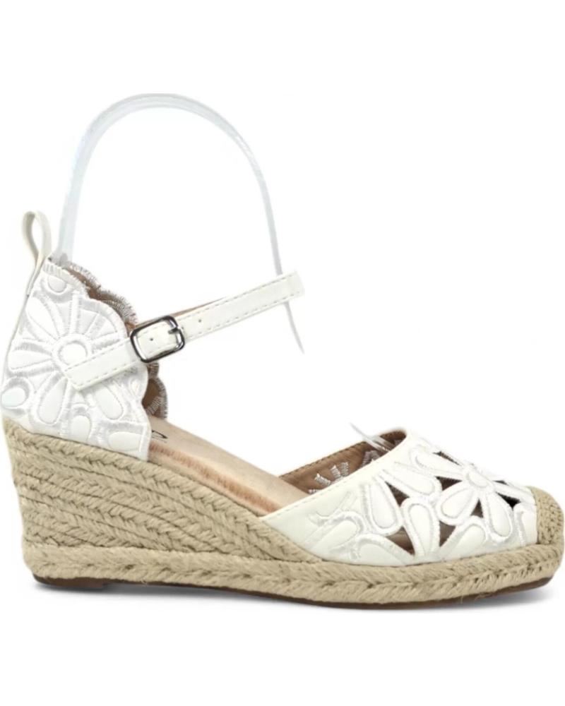 Sandalias de Mujer TIMBOS SANDALIA CUNA ESPARTO NOVIA 131140 BLANCO