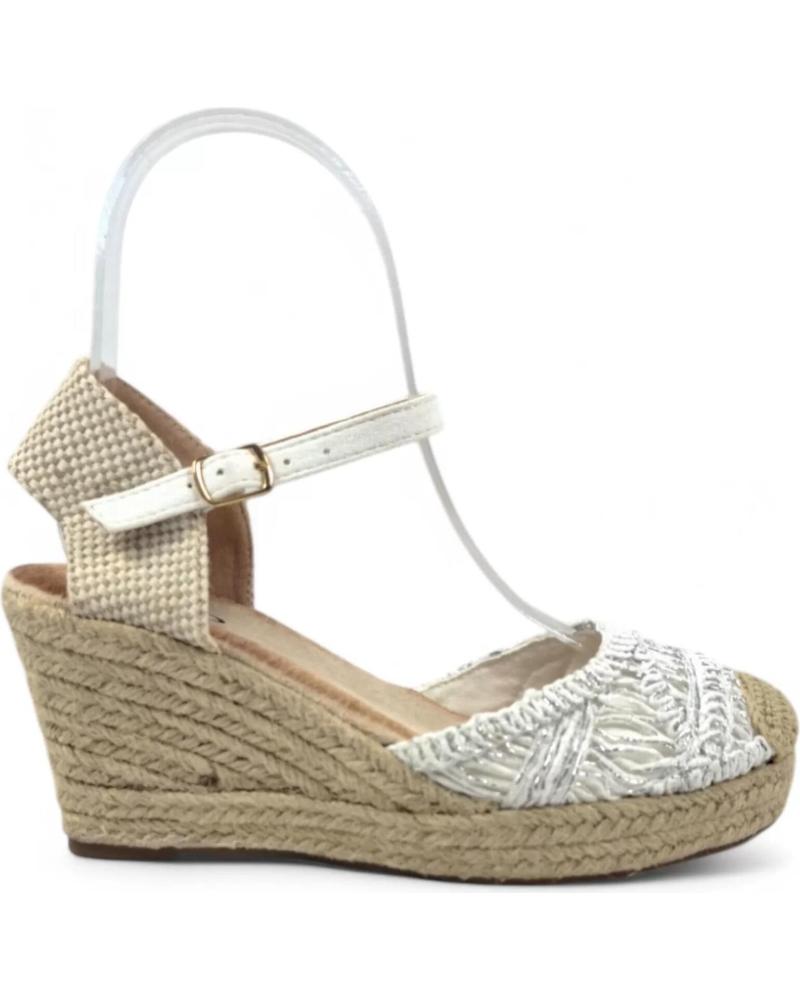 Sandalias de Mujer TIMBOS SANDALIA CUNA ESPARTO NOVIA 131139 BLANCO