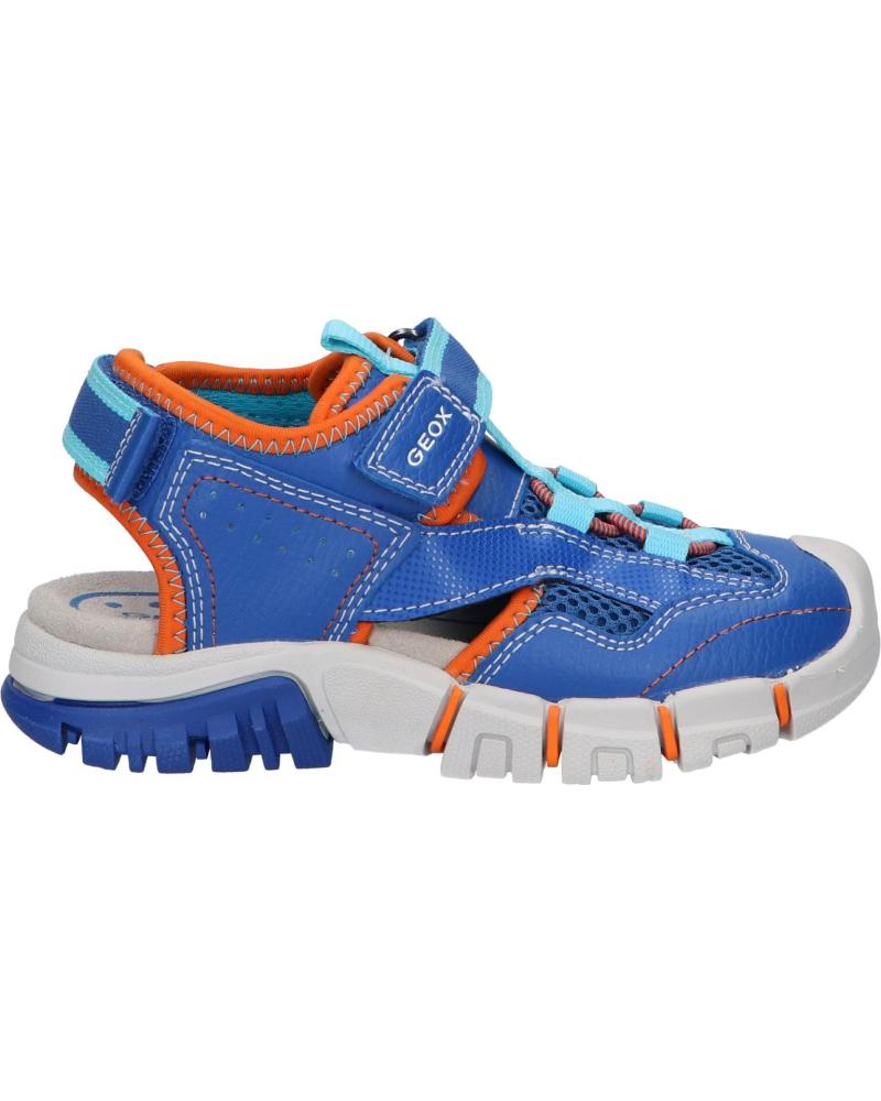 Sandalias de Niño GEOX J25GHA 0FE15 J SANDAL DYNOMIX C0685 ROYAL-ORANGE AZUL