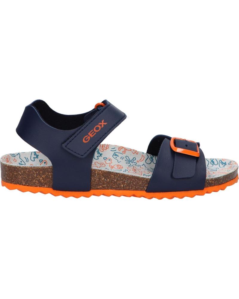 Sandalias de Niño GEOX J028LB 0009F J GHITA C4218 NAVY-DK ORANGE C4218