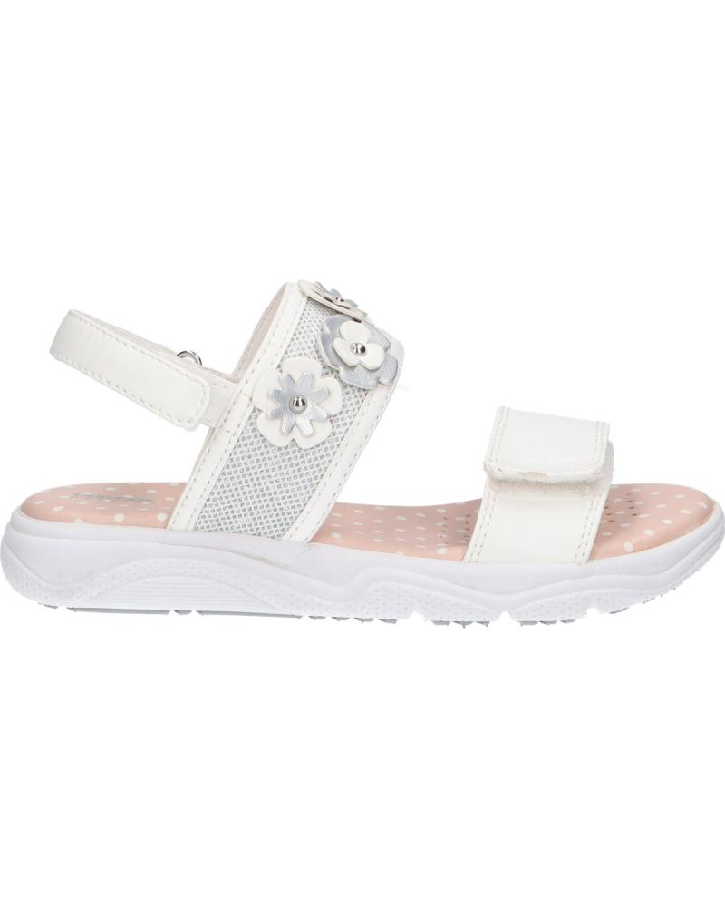 Sandalias de Niña GEOX J15DUI 0BCEW J SANDAL DEAPHNE GIR C1000 WHITE BLANCO