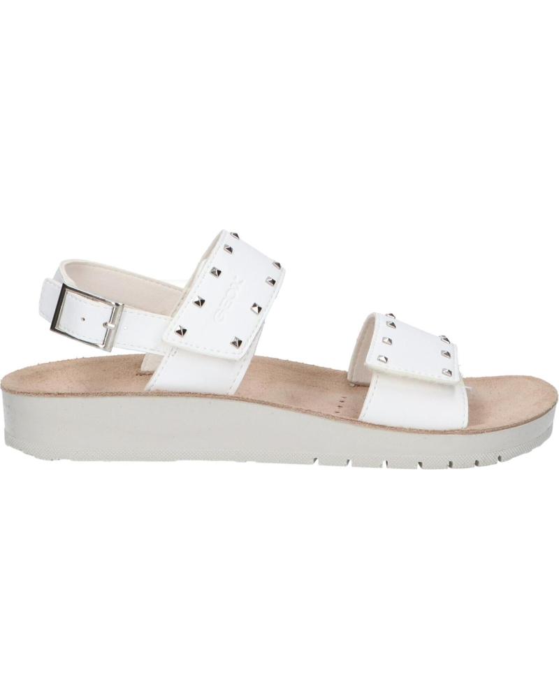 Sandalias de Mujer y Niña GEOX J15EAA 000BC J SANDAL COSTAREI GI C1000 WHITE BLANCO