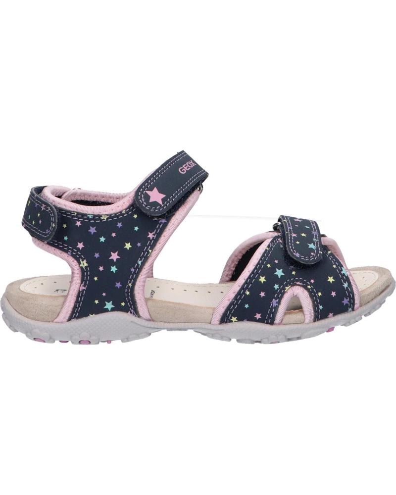 Sandalias de Niña GEOX J25D9B 05015 JR SANDAL ROXANNE C0694 NAVY-PINK AZUL