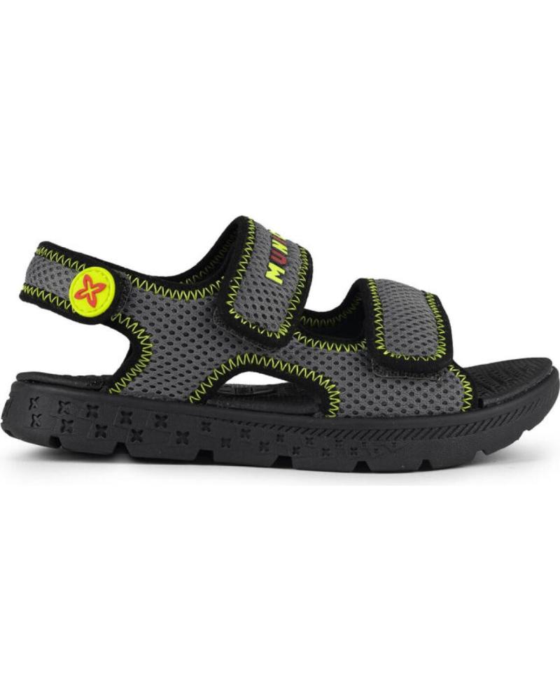 SANDALIAS MUNICH MINI PUCK 8024007 GRIS NEGRO NEGRO