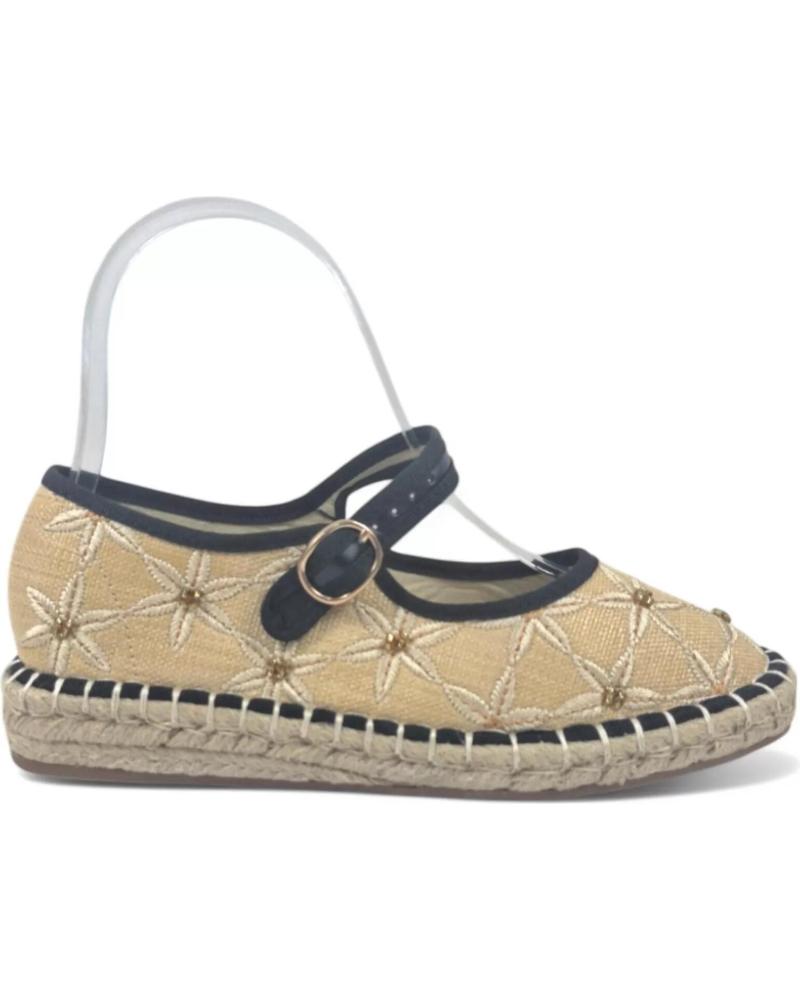 Mocasines de Mujer TIMBOS MERCEDES ESPARTO DE MUJER 131156 NEGRO