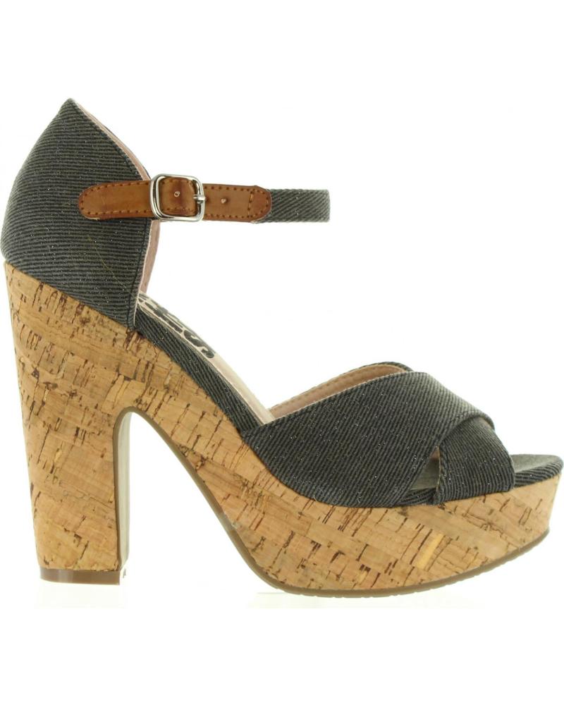 Sandalias de Mujer REFRESH 63254 LONA NEGRO