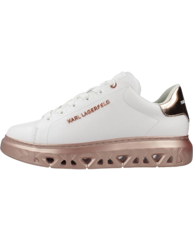 Deportivas de Mujer KARL LAGERFELD ZAPATILLAS MUJER MODELO KAPRI KITE LO LACE LTHR COLOR BLANCO 01P WHITE