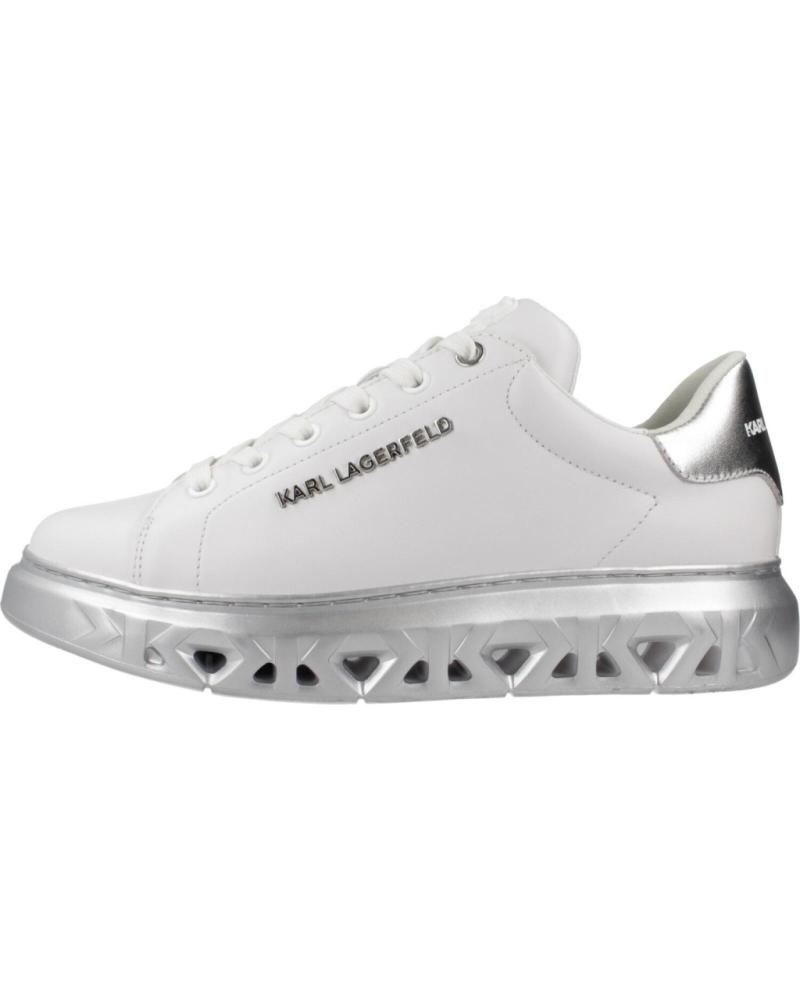 Deportivas de Mujer KARL LAGERFELD ZAPATILLAS MUJER MODELO KAPRI KITE LO LACE LTHR COLOR BLANCO 01S WHITE